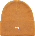 Obey Karma Beanie Unisex Σκούφος Πλεκτός σε Καφ...