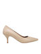 Leather Beige Heels