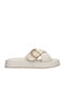 Paola Ferri Leather Crossover Women's Sandals Beige