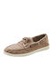 Men's Synthetic Leather Moccasins Beige