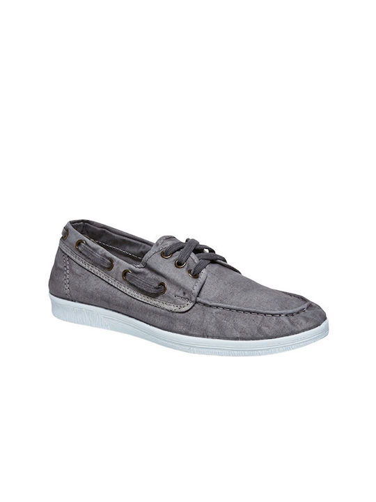 Natural World Men's Synthetic Leather Moccasins Gray