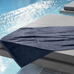Aigaion Beach Towel Cotton Blue Aigaion Beach Towel Cotton Blue