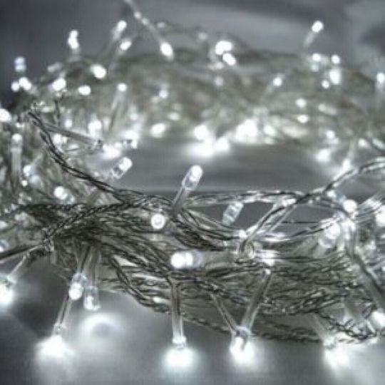 200 Λαμπάκια LED 16μ. Λευκά σε Σειρά