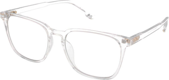 Crulle Transparent Plastic Rame ochelari TR1886 C4