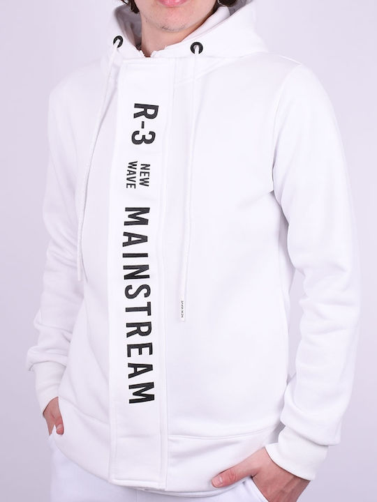 Sweatshirt Für Herren Mit Kapuze Weiß