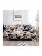 Factory Elastic Cover for Two Seater Sofa Multicolour 1pcs G2-ELSOCO-34134-2S-GEOMETRIC-OEM