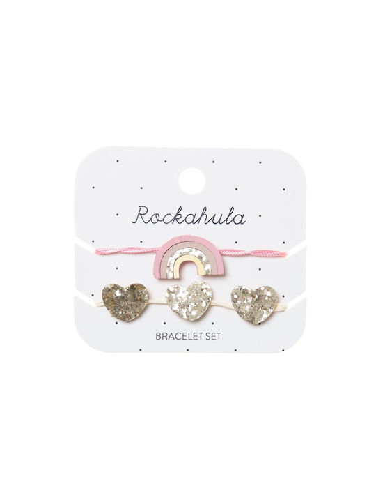 Rockahula Set Kids Bracelets Macrame with Heart