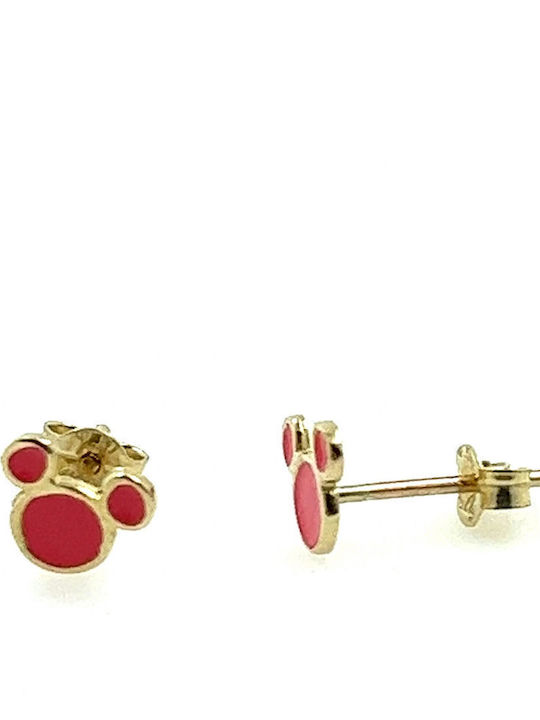 Χρυσόλιθος Gold Studs Kids Earrings 9K