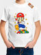 Παιδικό T-shirt Λευκό Super Mario