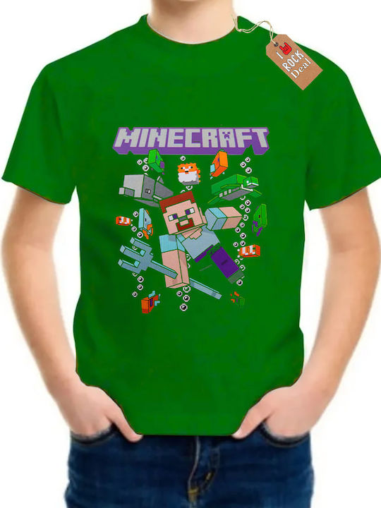 Παιδικό T-shirt Πράσινο Minecraft