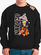 Kinder-Sweatshirt Schwarz Naruto Uzumaki D