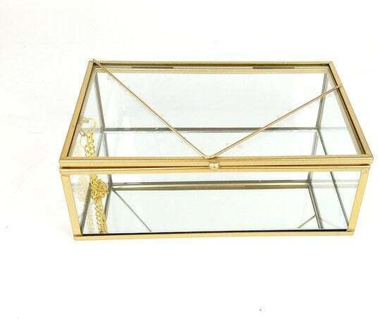 Faitakis Pack Διακοσμητικό Κουτί Γυάλινο 17.5x11.5x6cm