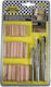 Benson Set of 50 Drills with Cylindrical Shank for Wood