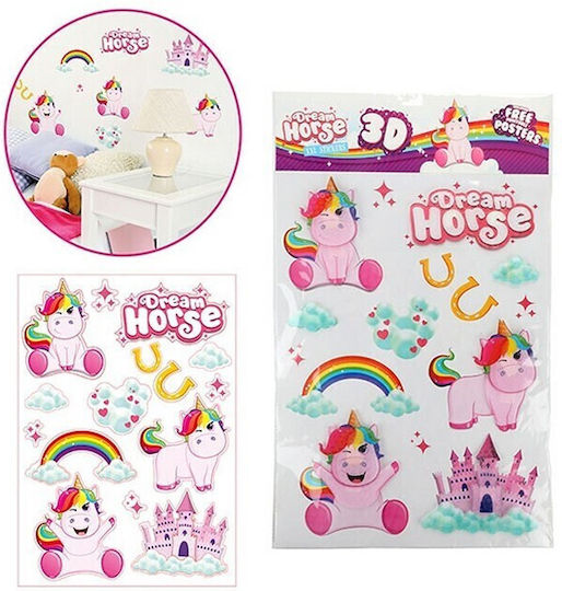Toi-Toys Kinder Wandsticker Wand 38x63cm