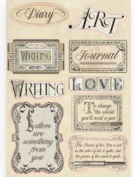 Stamperia Calligraphy Labels Wooden Decoration ...