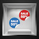 Caravelshop Стикер Дисплей Отстъпки 30x30cm SS 7475-1 1бр