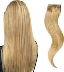 Piese de păr cu Clip cu Păr Natural în Blondă Culoare 60cm