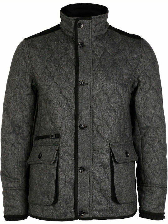 Tokyo Laundry Men's Half Coat Gray