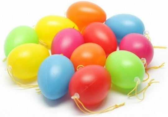 Meyco Plastic Easter Decorative Element for DIY Crafts 12pcs 6x4.5cm (Μiscellaneous colours)