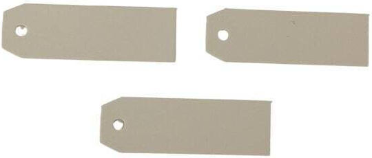 Faitakis Pack Χάρτινο Διακοσμητικό Στοιχείο για DIY Κατασκευές Λευκό 6x2εκ.