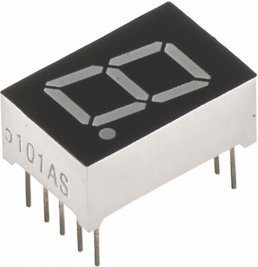 Optum 0.5 Inches 1-digit 7-segments Display Ecran Matricea 1x1 caractere