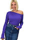 Potre Women's Blouse Long Sleeve Purple