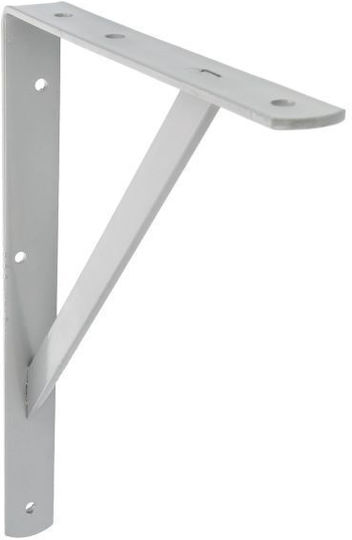 Amig Metallic Corner Shelf Silver 300x225mm 7459