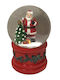 Snow globe Christmas Snowball Illuminated with Balls 8x8x11cm
