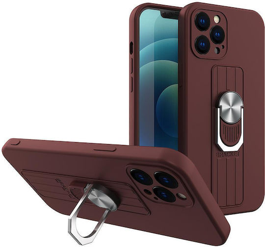 Husă Cu Inel Husă Din Silicon Suport De Prindere Xiaomi Redmi Note 10 5G Poco M3 Pro Maro