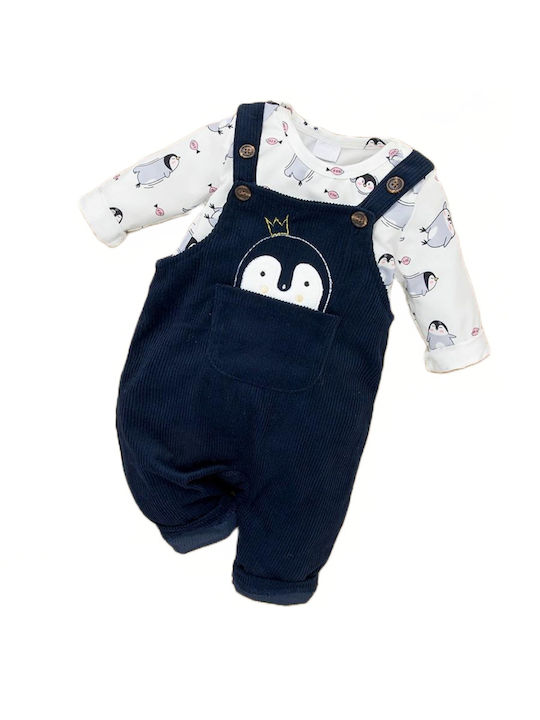 TakTakBaby Kids Set with Pants Winter 2pcs Navy Blue