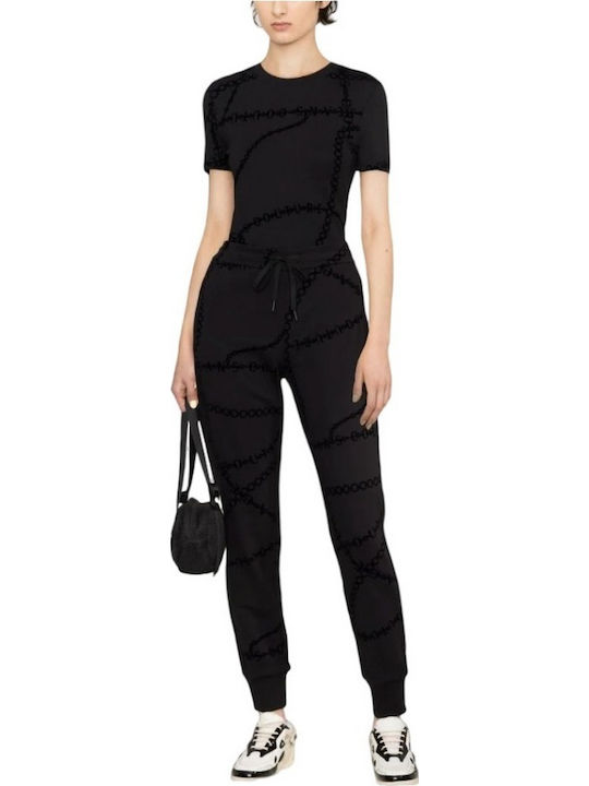 Bluze Damă Bumbac Mâneci Scurte Negru