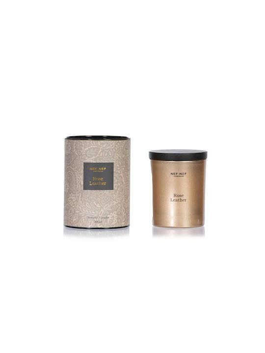 Nef-Nef Homeware Αρωματικό Κερί σε Βάζο με Άρωμα Leather Rose 200gr
