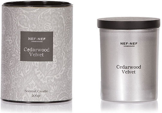 Nef-Nef Homeware Ароматична Свещ в Буркан с Аромат Кедрово Дърво Кадифе 200гр