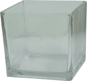 AGC Set Vaze Din Sticlă Transparente 11.8x11.5xÎ11.5cm 2 Bucăți