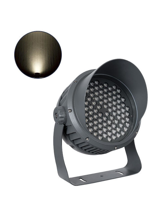 GloboStar Flooddimo Външна Стояща Лампа LED Стенна Пералня 100W с Неутрално Бяло Светлина IP67 Бяла
