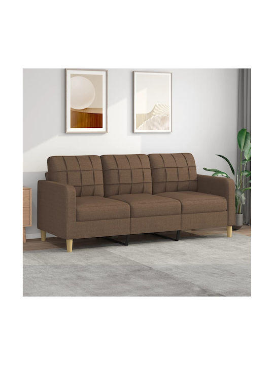 Dreisitzer Sofa Braun 198x77x80cm