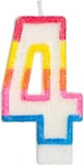 Chengxin 4 Birthday Candle Multicolored