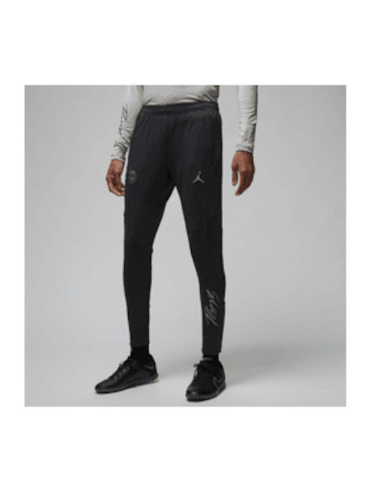 Ποδοσφαιρικό Παντελόνι Φόρμας Dri-Fit με Λάστιχο Μαύρο