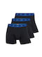 Herren Boxershorts Schwarz 3Packung