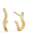 Aleyolé Earrings Hoops made of Silver Gold Plated