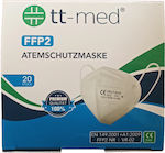 TT Med Disposable Protective Mask FFP2 White 1pcs