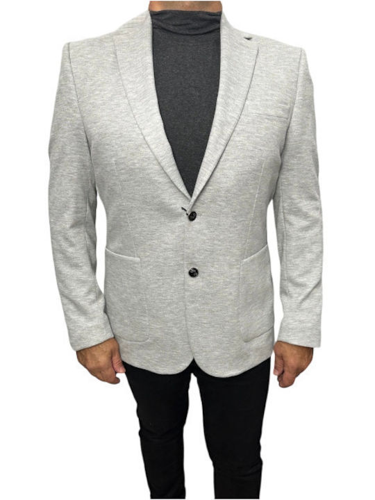 19V69 Men's Winter Suit Jacket Gray