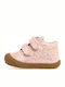 Ghete Copii din Suede cu Velcro Roz