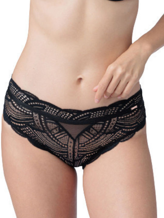 Dorina Women's Slip with Lace Black