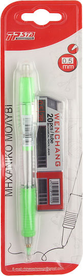 Tpster Creion mecanic de desen Plastic 0.5mm 1buc Verde