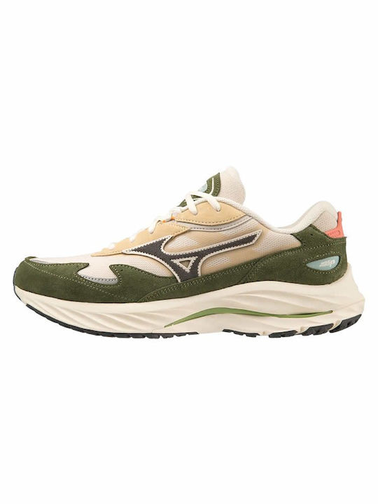 Mizuno Wave Rider Ανδρικά Sneakers Μπεζ