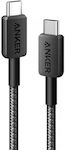 Anker 322 Braided USB 2.0 Cable USB-C male - USB-C 60W Black 1.8m (A81F6G11)