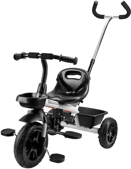HyperMotion Kids Tricycle Bicycle TOBI Vector with Storage Space & Parental Handle for 12+ Months Gray