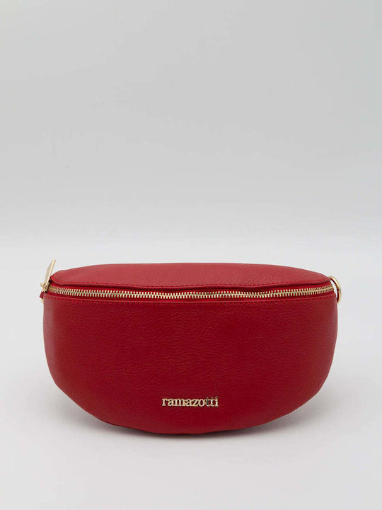 Ramazotti Leather Waist Bag Red