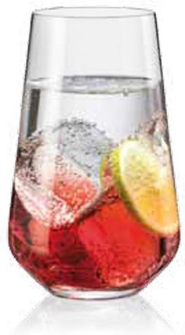 24home.gr Set of Glasses Water made of Glass 440ml 6pcs